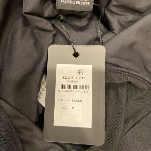 City Chic Black Ribbed One Piece Swimsuit- Size 18W - New with tags! - Picture 5 of 8